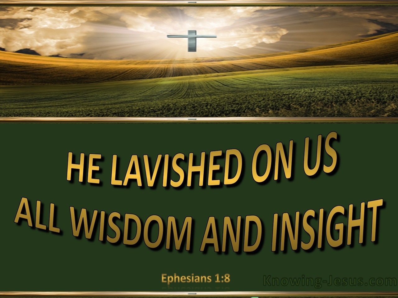 Ephesians 1:8 All Wisdom And Insight (cream)